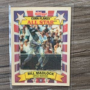 Kelloggs Corn Flakes All Star Bill Madlock 3rd Baseball card Hologram 1992 MLB